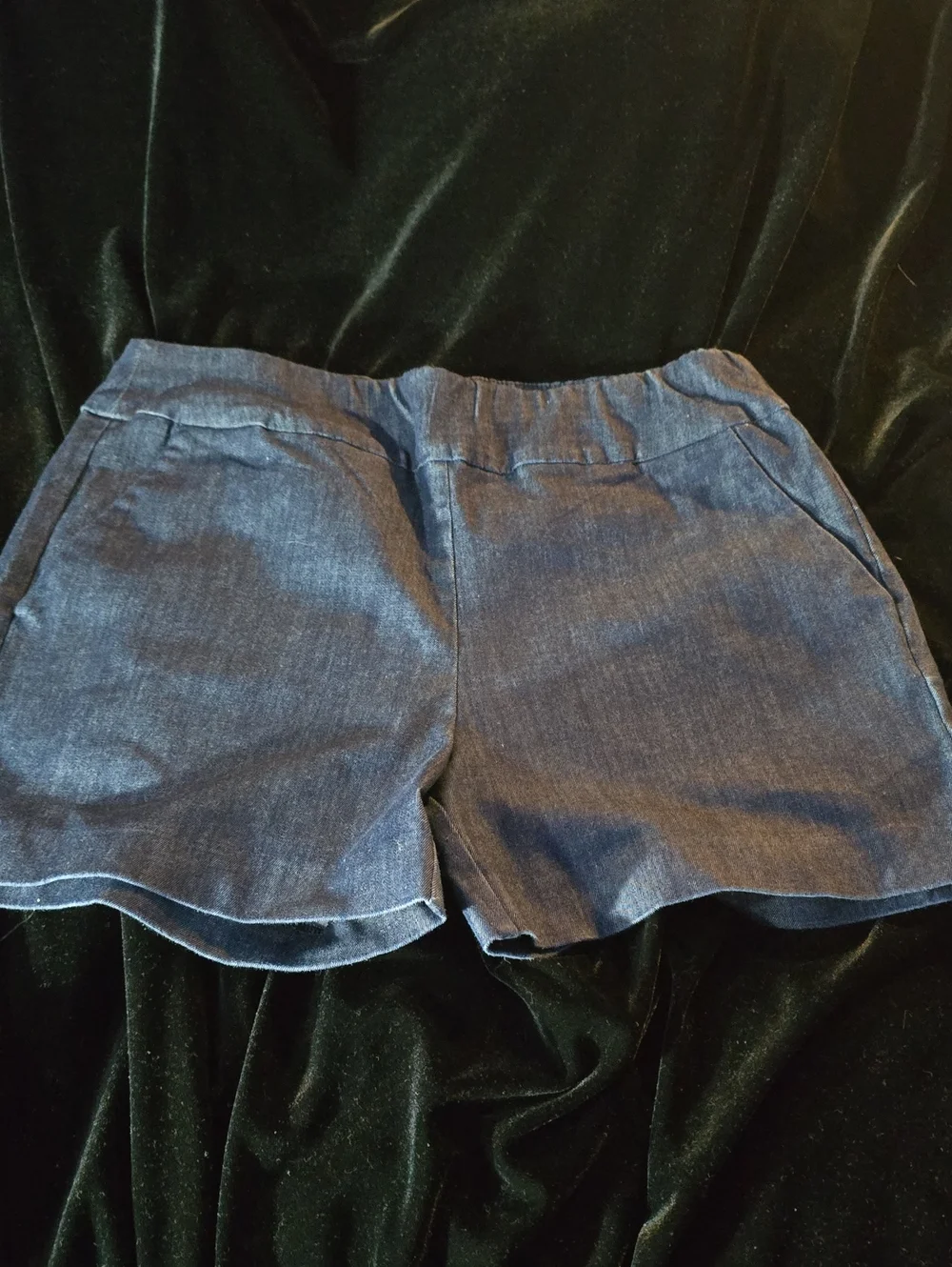 New York & Company Dark Indigo Denim Shorts